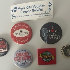 Grand Ole Opry Member Brooch Set